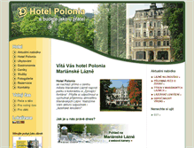 Tablet Screenshot of hotelpolonia.cz